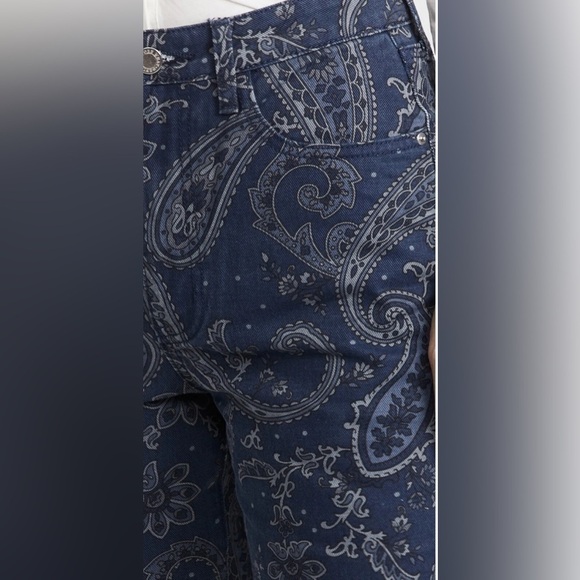 *NWT* WeWoreWhat REVOLVE The Icon Jean Paisley Print Night Sky Size 31 - Picture 2 of 5